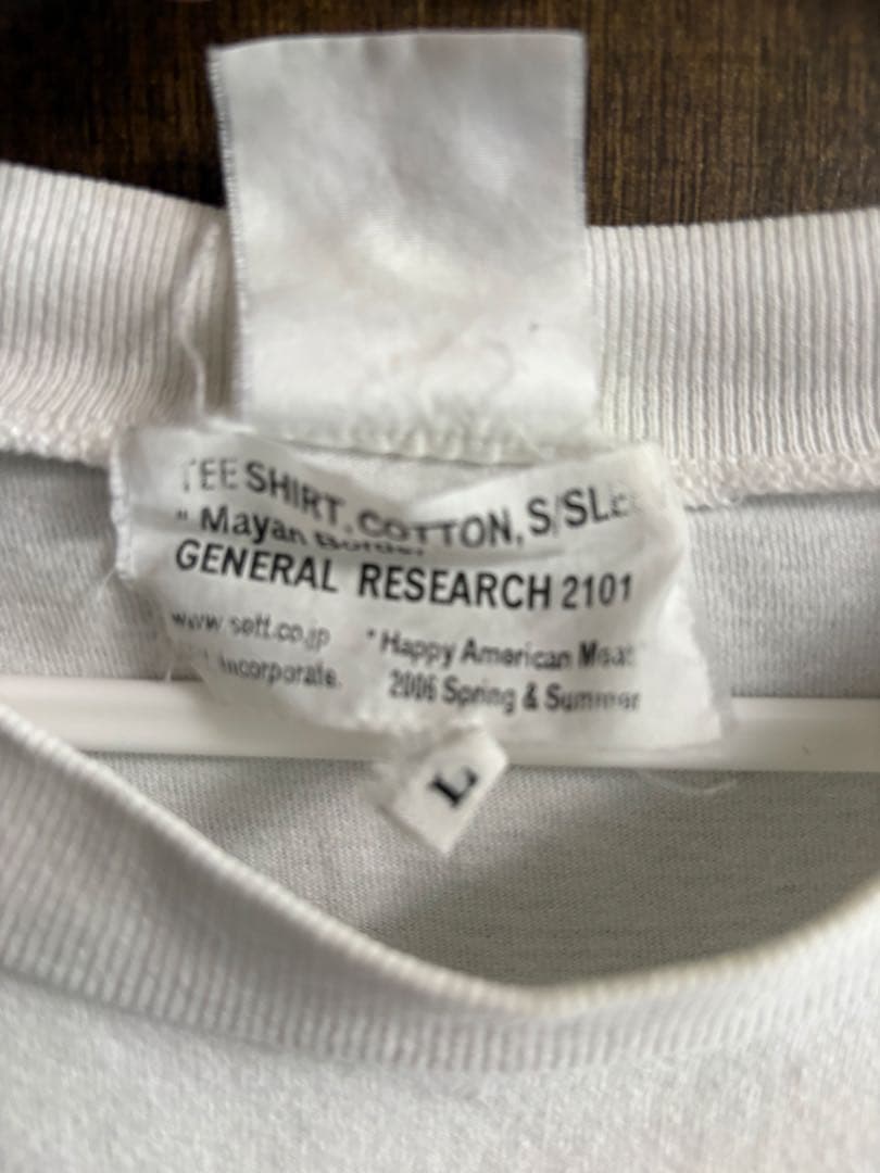 2006年VINTAGE GENERAL RESEARCH Tシャツ Lサイズ