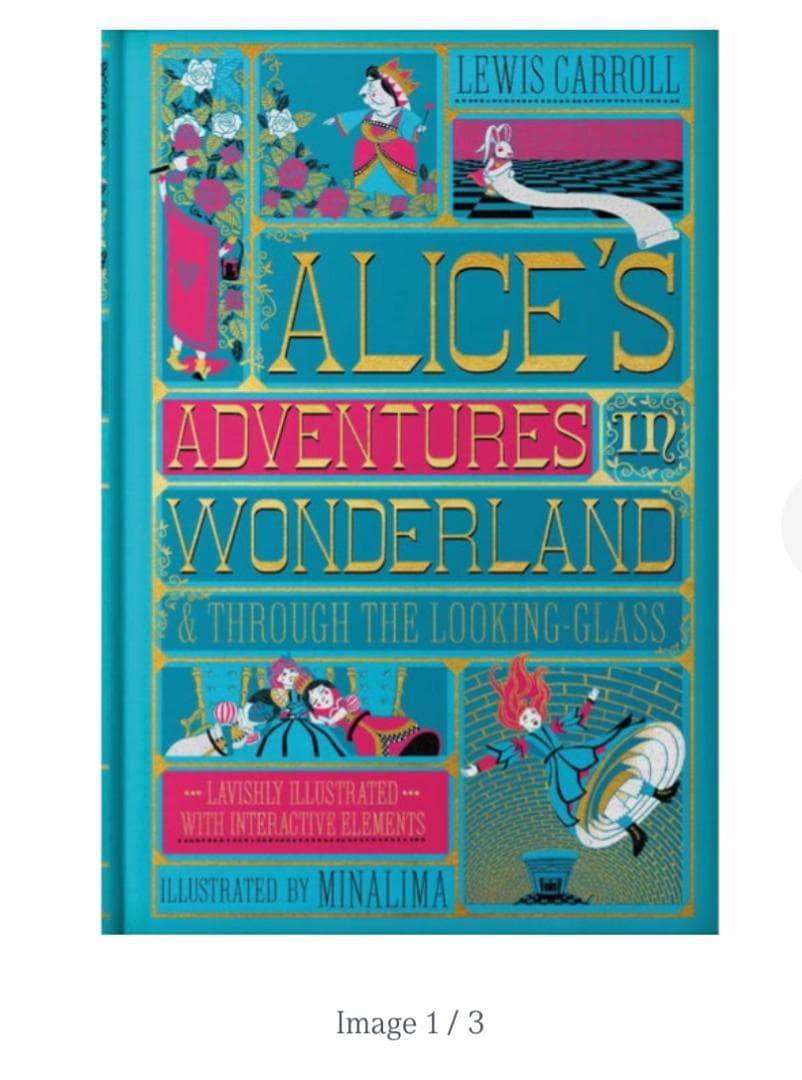 ＜未開封＞美しい絵本『不思議の国のアリス』Alice In Wonderland