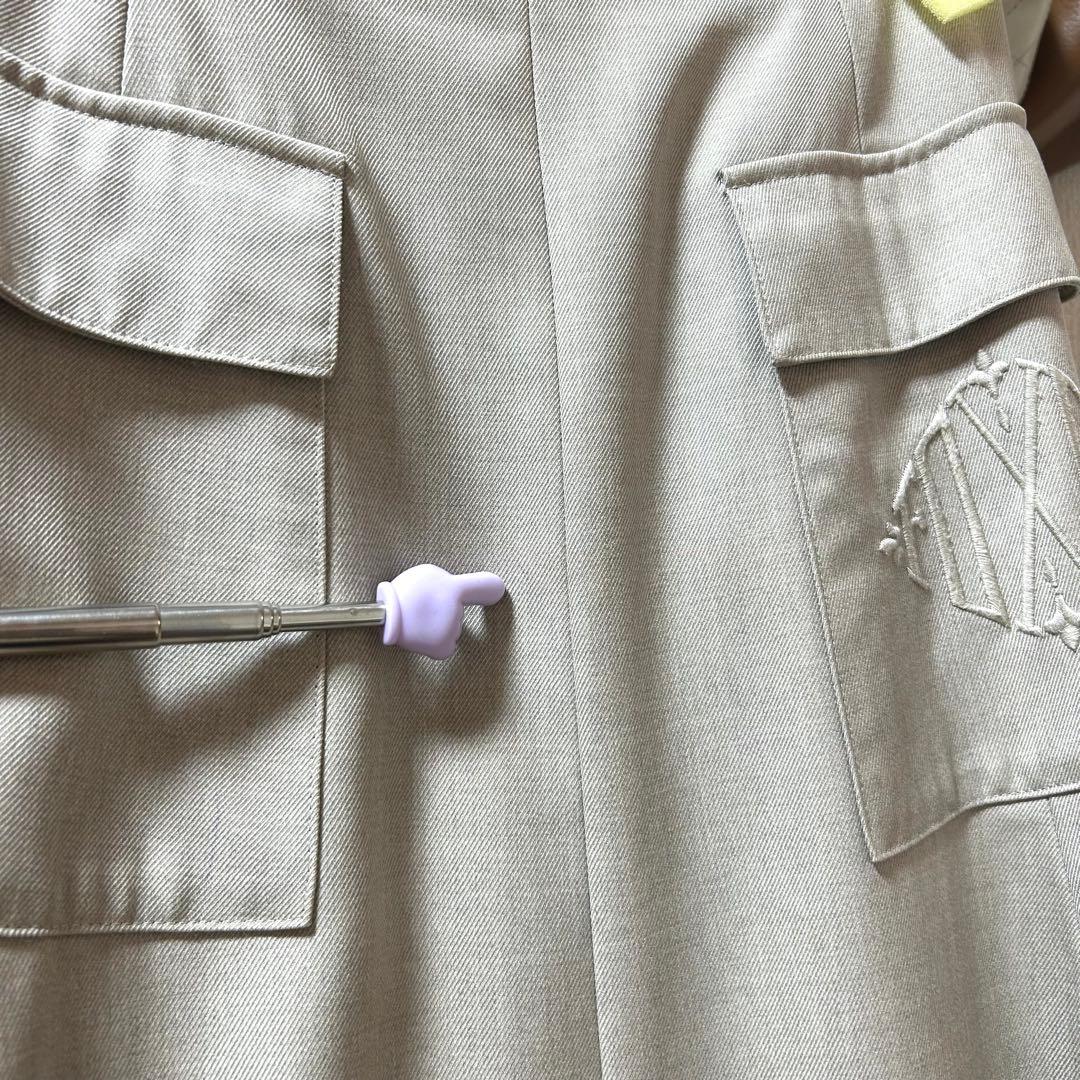 美品✨フォクシー 大きなロゴ刺繍✨ウール100% 定価8.8万円 スカート
