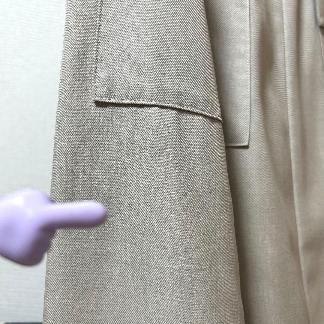美品✨フォクシー 大きなロゴ刺繍✨ウール100% 定価8.8万円 スカート