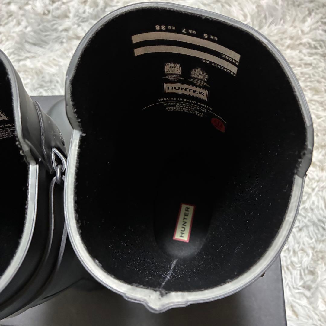 【未使用に近い】HUNTER レインブーツSLK 38〈定価20,350円〉