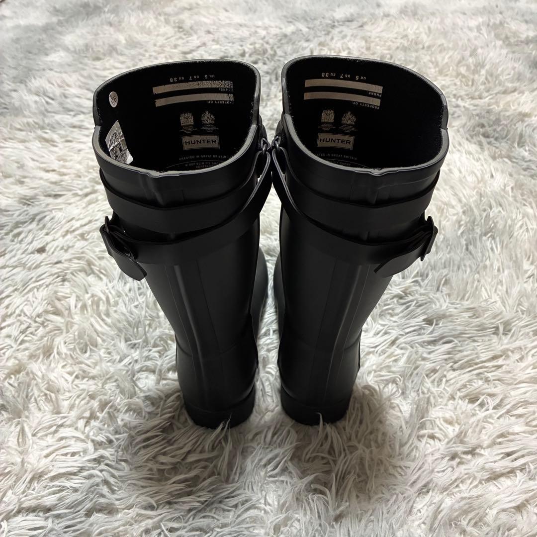 【未使用に近い】HUNTER レインブーツSLK 38〈定価20,350円〉