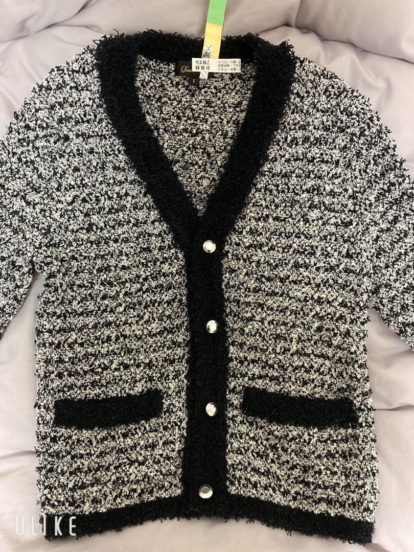 Drawer 25SPRING ミックスVネックニットジャケット