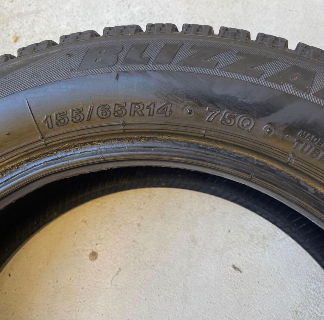 155/65R14 BLIZZAK VRX スタッドレス4本セット
