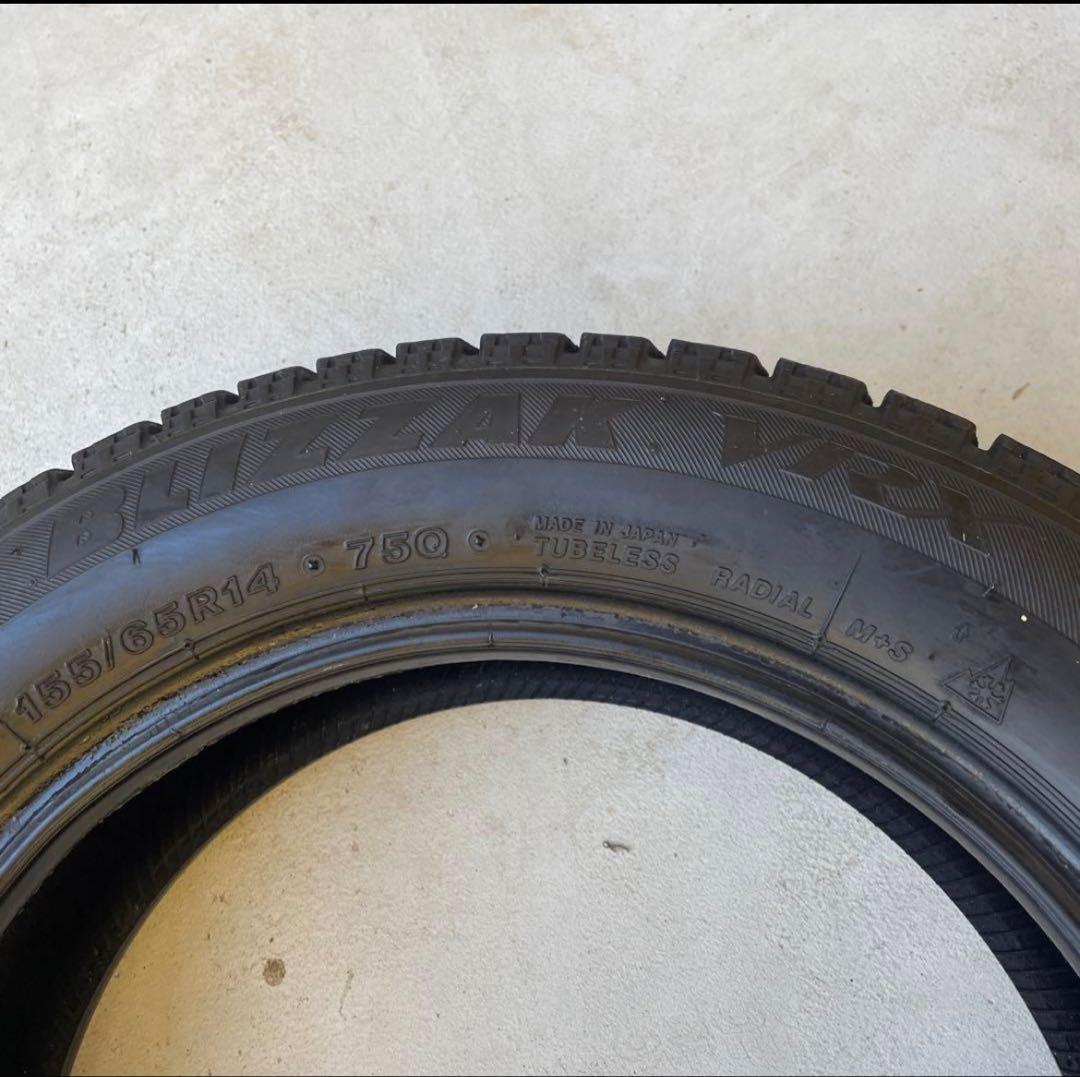 155/65R14 BLIZZAK VRX スタッドレス4本セット