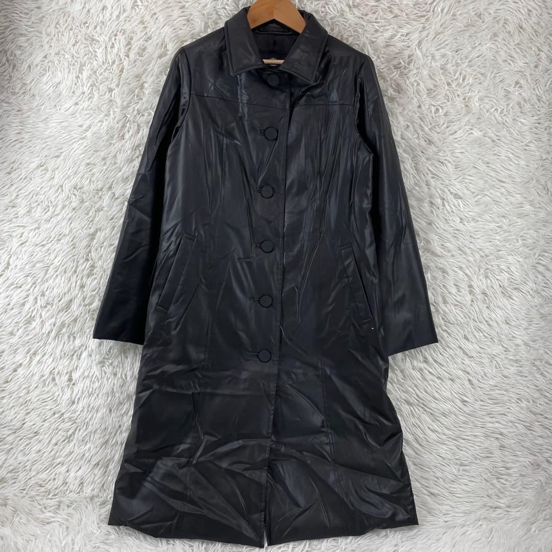 Aquascutum×CERRUTI別注 ダウンロングコート　ブラック　M相当
