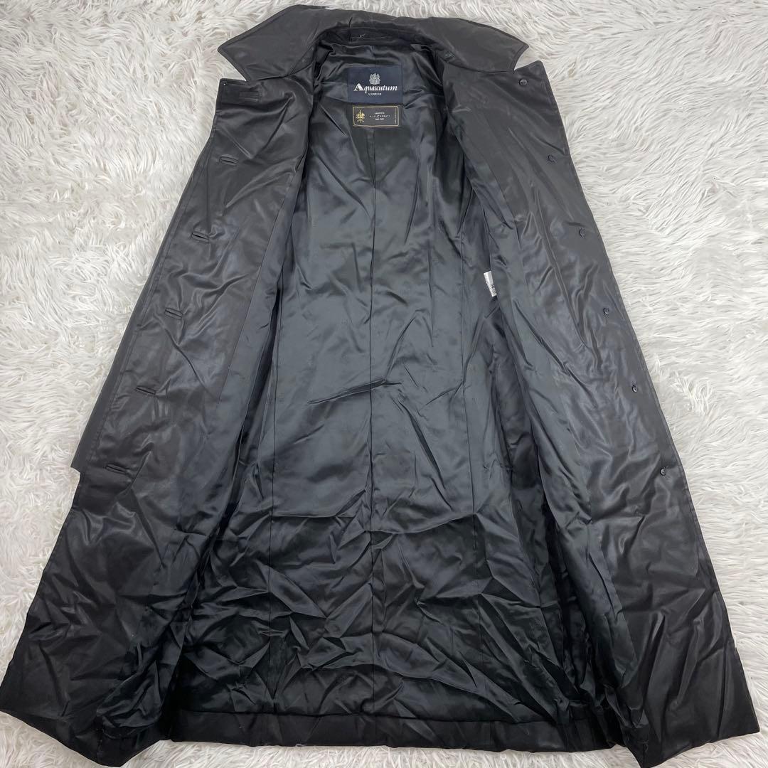 Aquascutum×CERRUTI別注 ダウンロングコート　ブラック　M相当