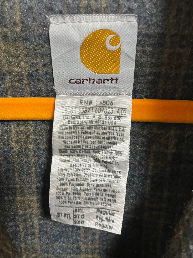 Carhartt デトロイトジャケット　企業ロゴ入り　squreemmm‼️