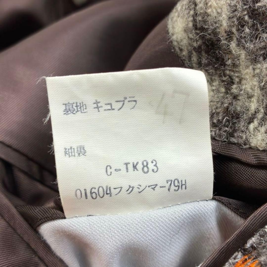 美品　バーバリーズ　ツイード　千鳥格子　テーラードジャケット　M　胡桃ボタン