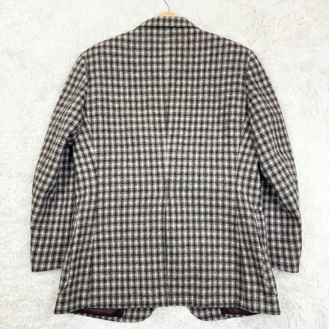 美品　バーバリーズ　ツイード　千鳥格子　テーラードジャケット　M　胡桃ボタン