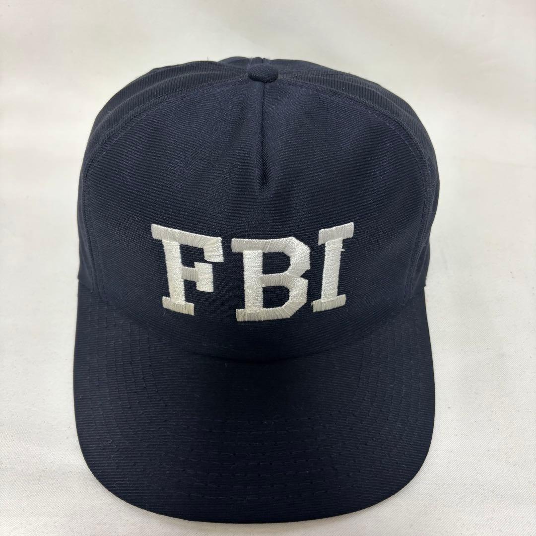デッドストック FBI キャップ アメリカ製 USA製 ビンテージ 帽子 黒