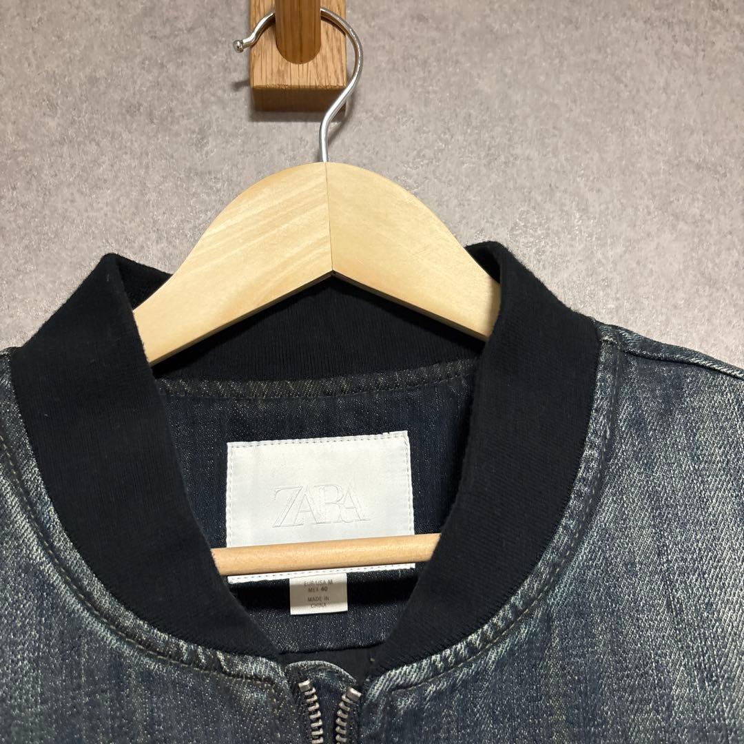 ZARA ザラ エンボス加工ボンバージャケット M