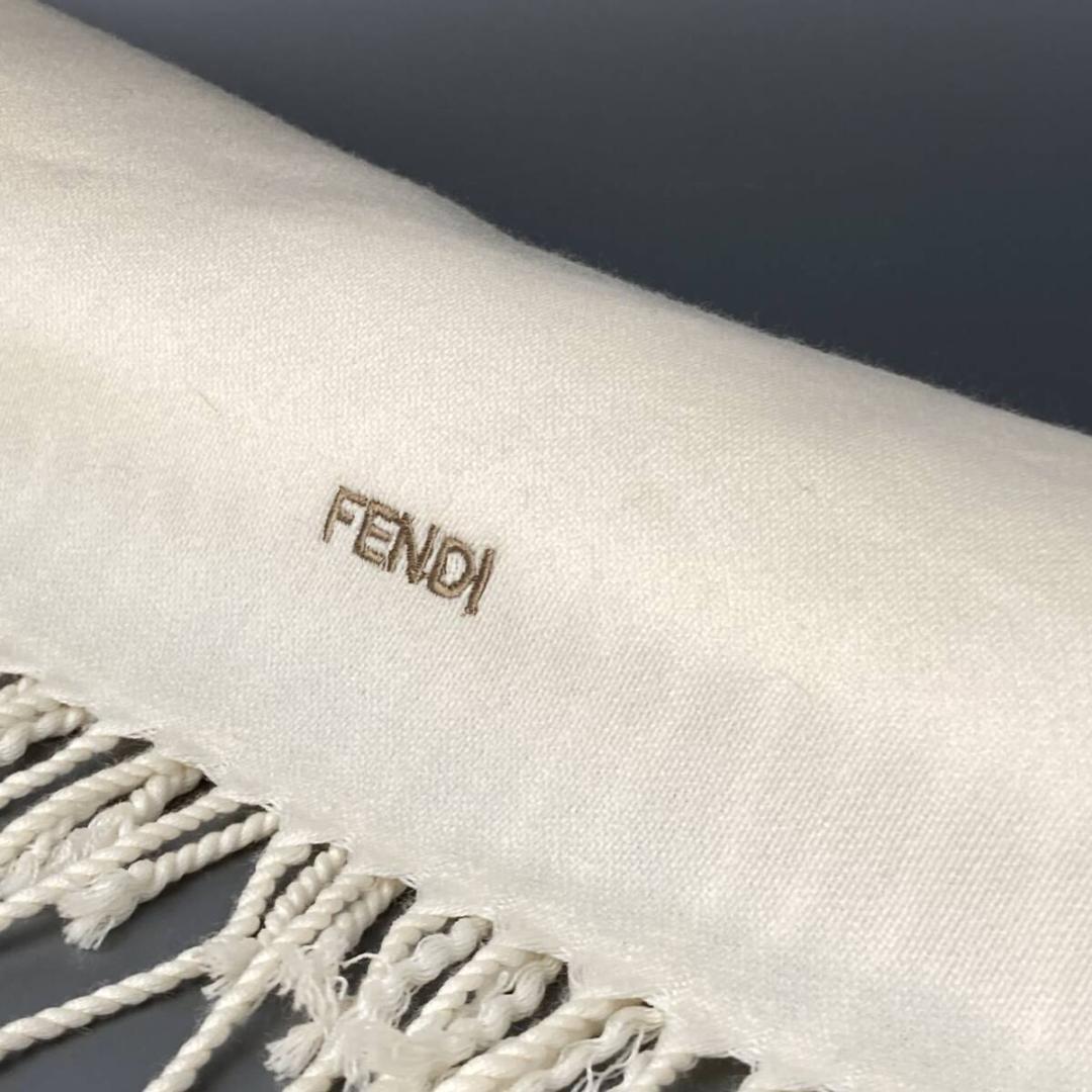 【上質本物】フェンディ　Fendi　シルクタッチウールマフラー