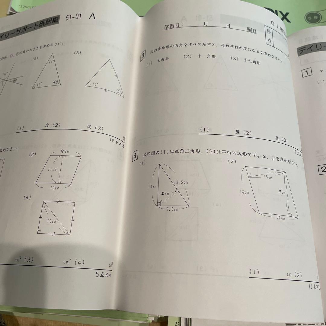 サピックス5年算数☆国語☆フルテキスト☆