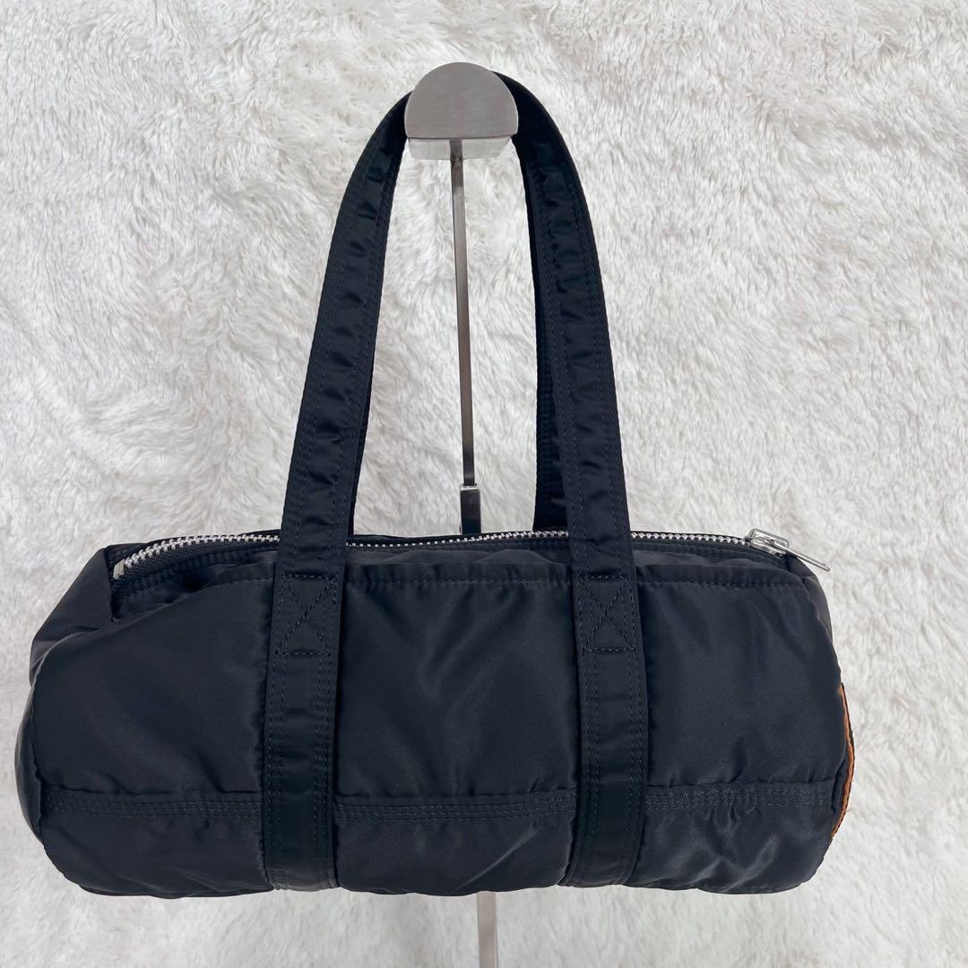 【美品】ポーター／タンカー　ミニボストンバッグ　ダッフル　ナイロン　黒