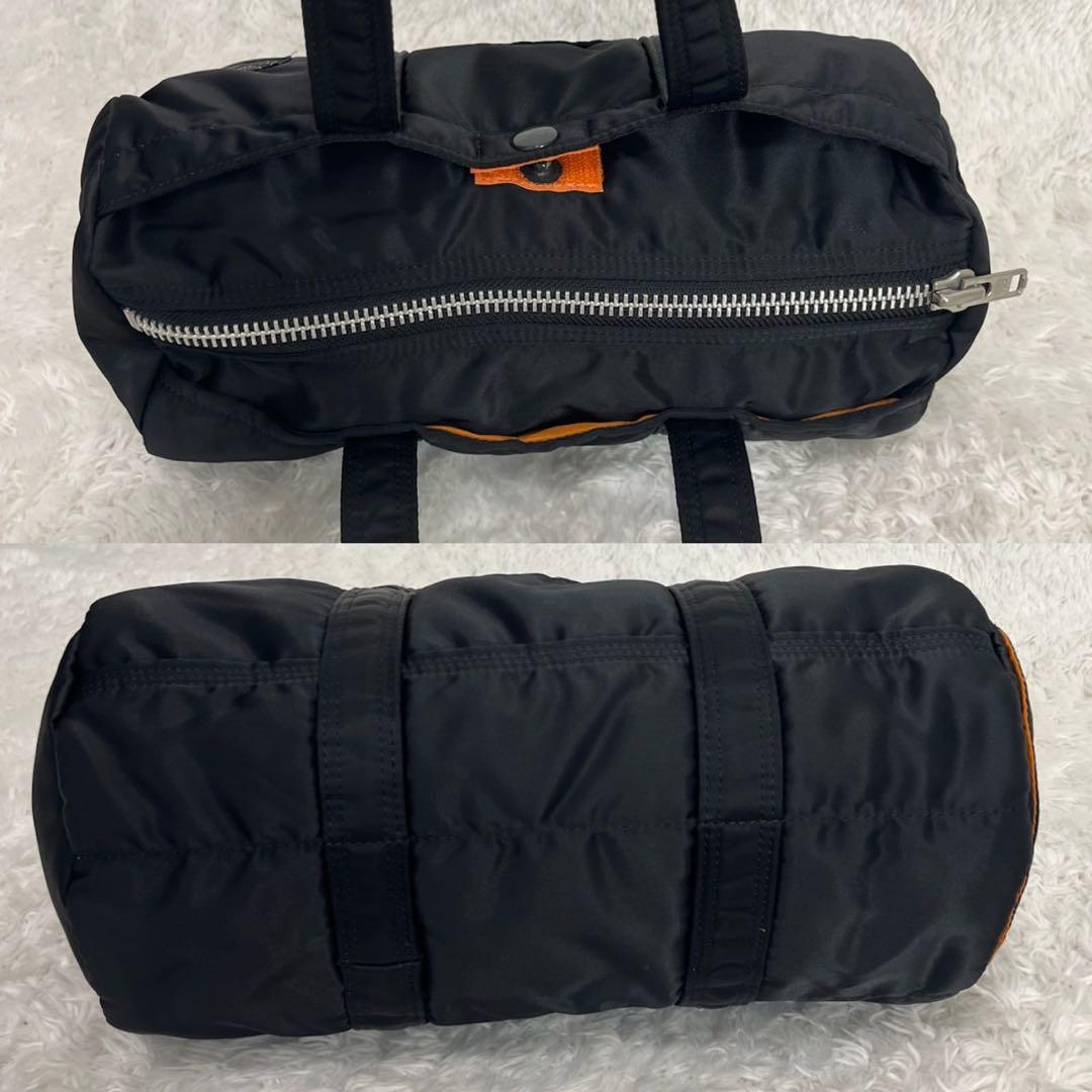 【美品】ポーター／タンカー　ミニボストンバッグ　ダッフル　ナイロン　黒