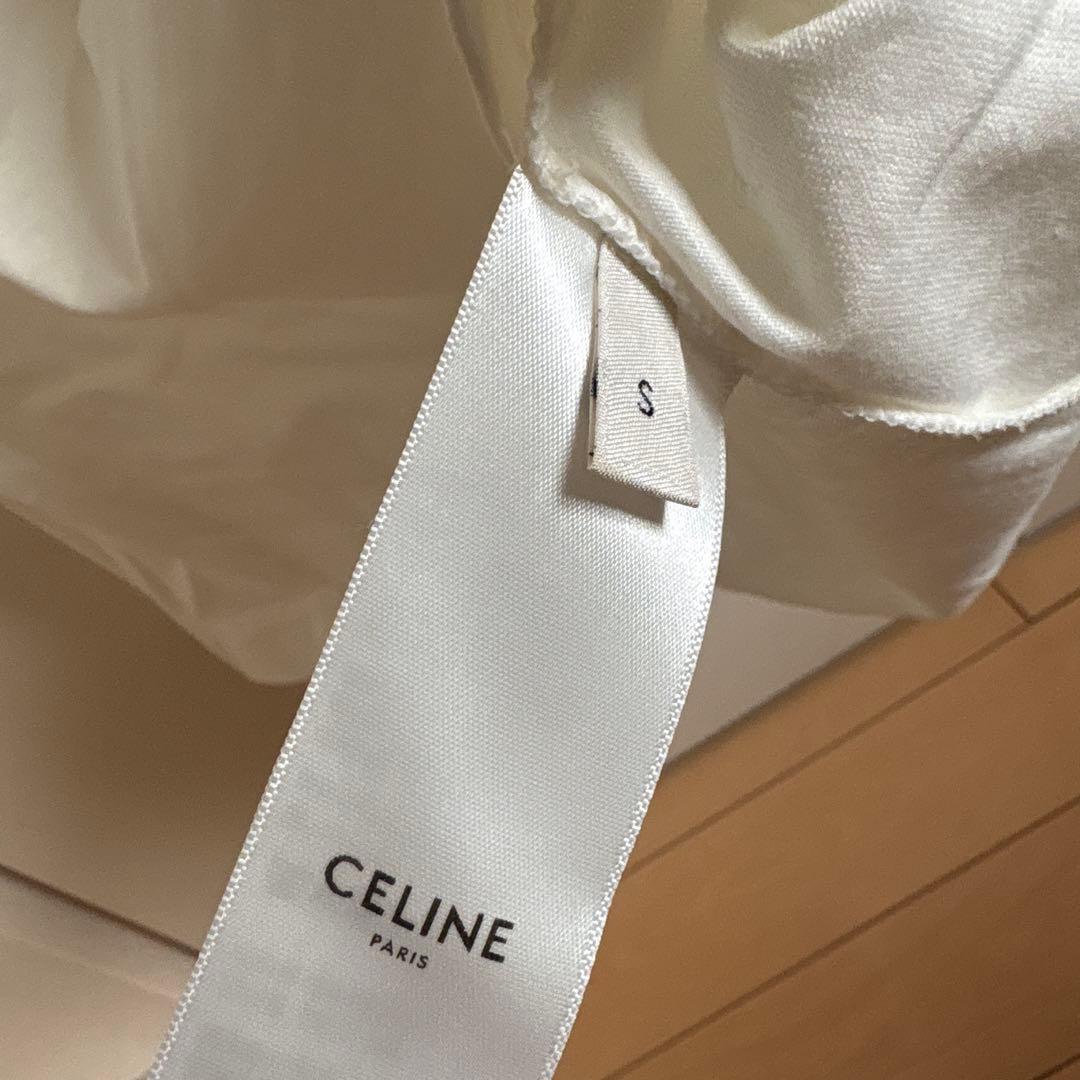 CELINE ロゴ Tシャツ ホワイト 半袖