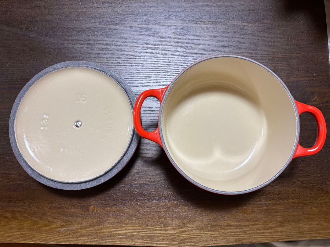 LE CREUSET 両手鍋 16cm レッド