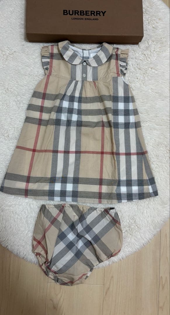 美品　バーバリー　バーバリーチルドレン　ワンピース　ブルマ　セット
