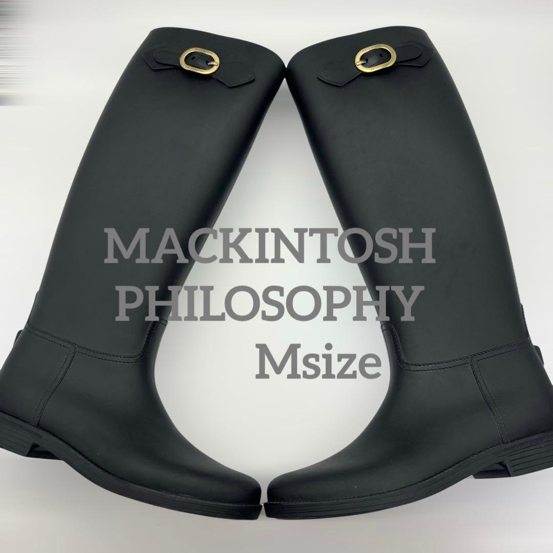 MACKINTOSH PHILOSOPHY レインブーツ　Mサイズ長靴　ブラック