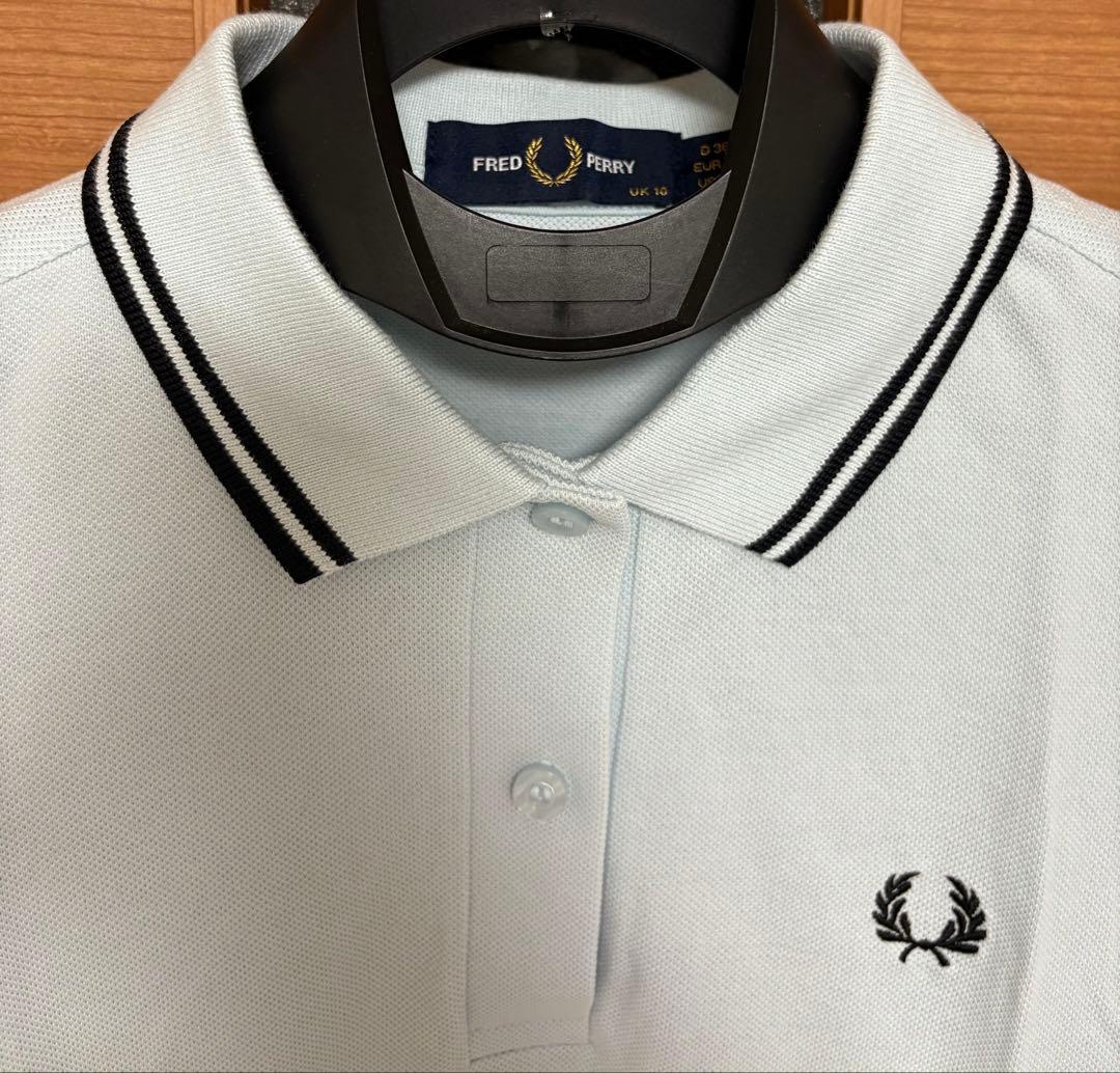 FRED PERRY ポロシャツ 半袖 アイスブルー