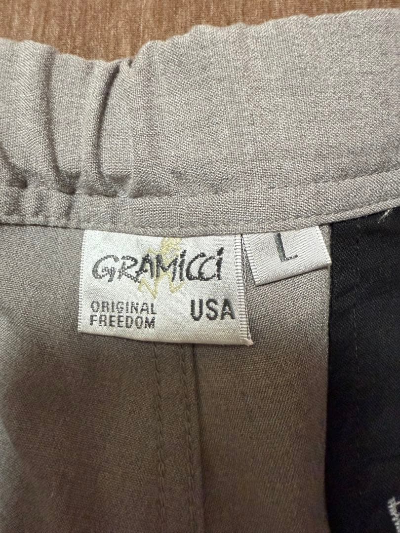 GRAMICCI グレー サルエルパンツ