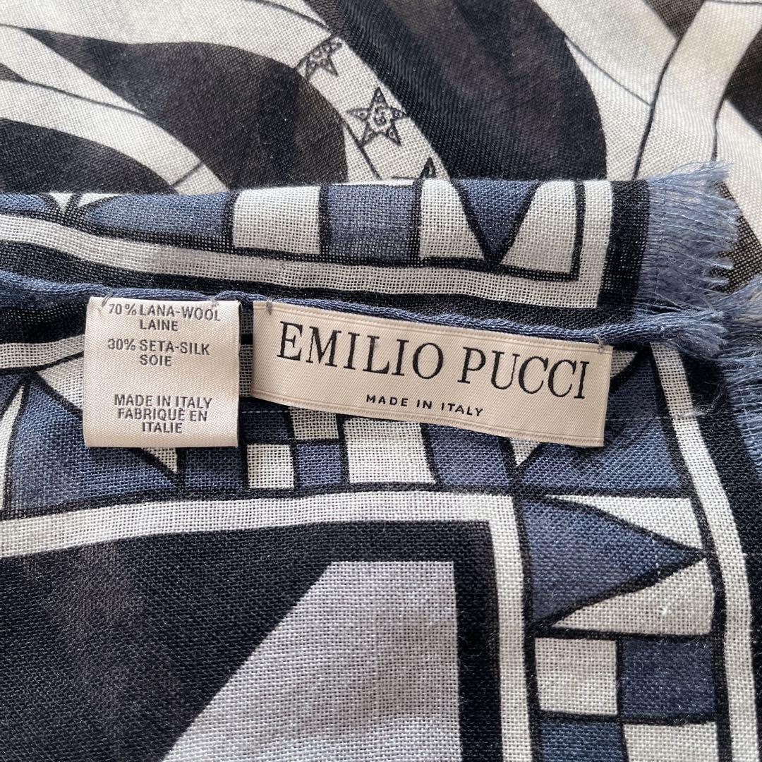 EMILIO PUCCI エミリオプッチ　シルクウール ストール 大判