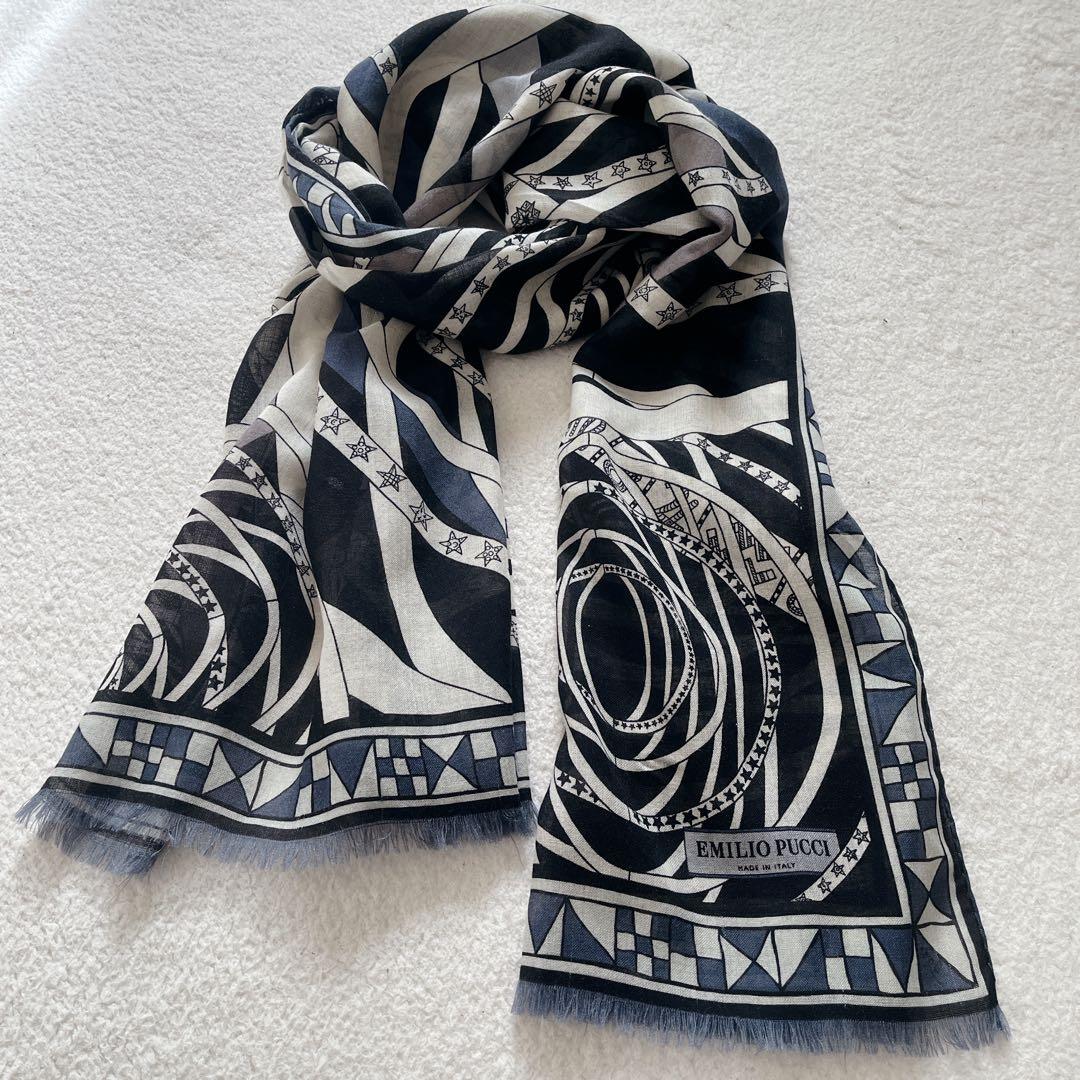 EMILIO PUCCI エミリオプッチ　シルクウール ストール 大判