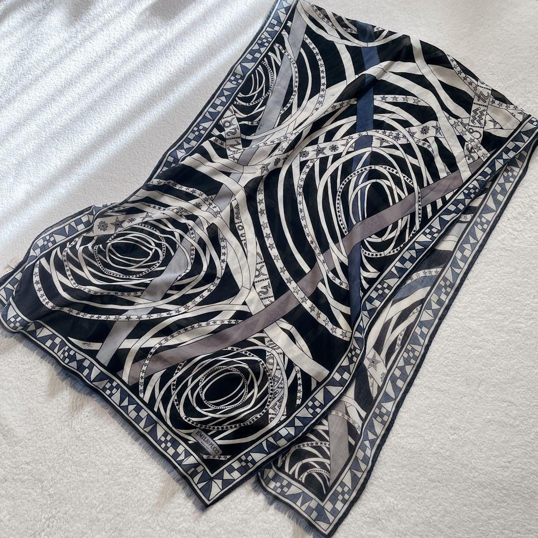 EMILIO PUCCI エミリオプッチ　シルクウール ストール 大判
