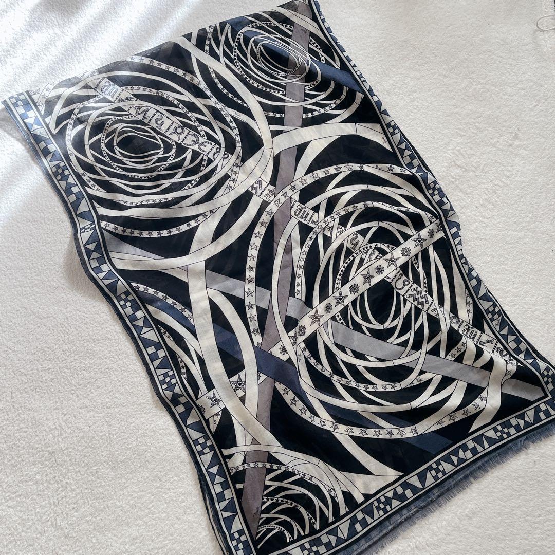 EMILIO PUCCI エミリオプッチ　シルクウール ストール 大判