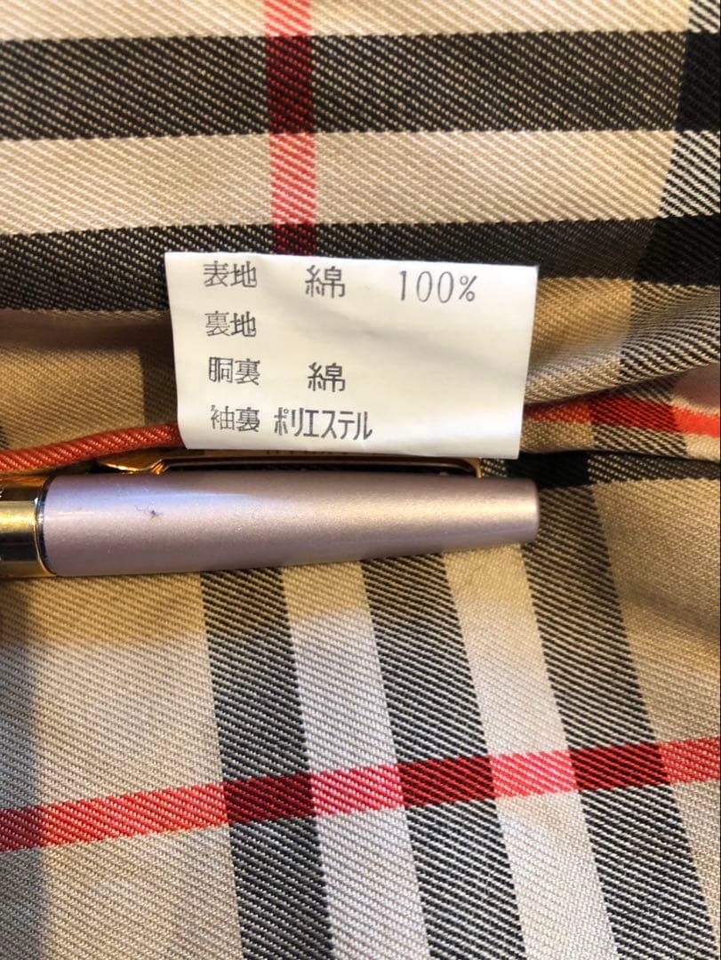【美品】BURBERRYSバーバリー トレンチコート　オリーブ色 ノバチェック