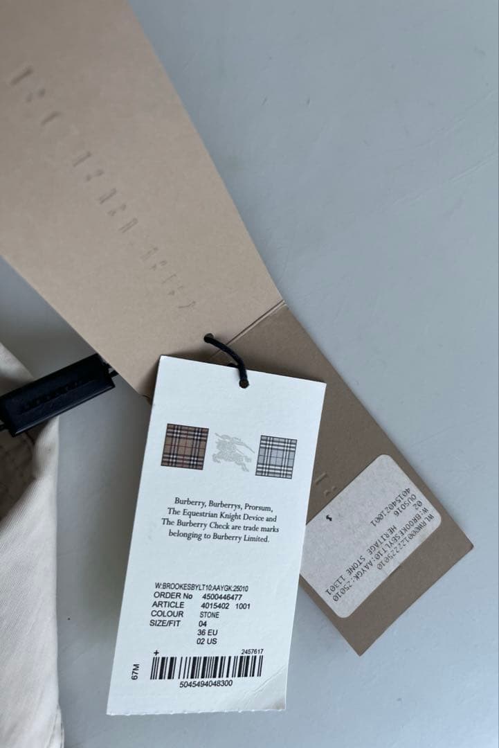 BURBERRY バーバリー　トレンチコート　ノバチェック　新品未使用タグ付き