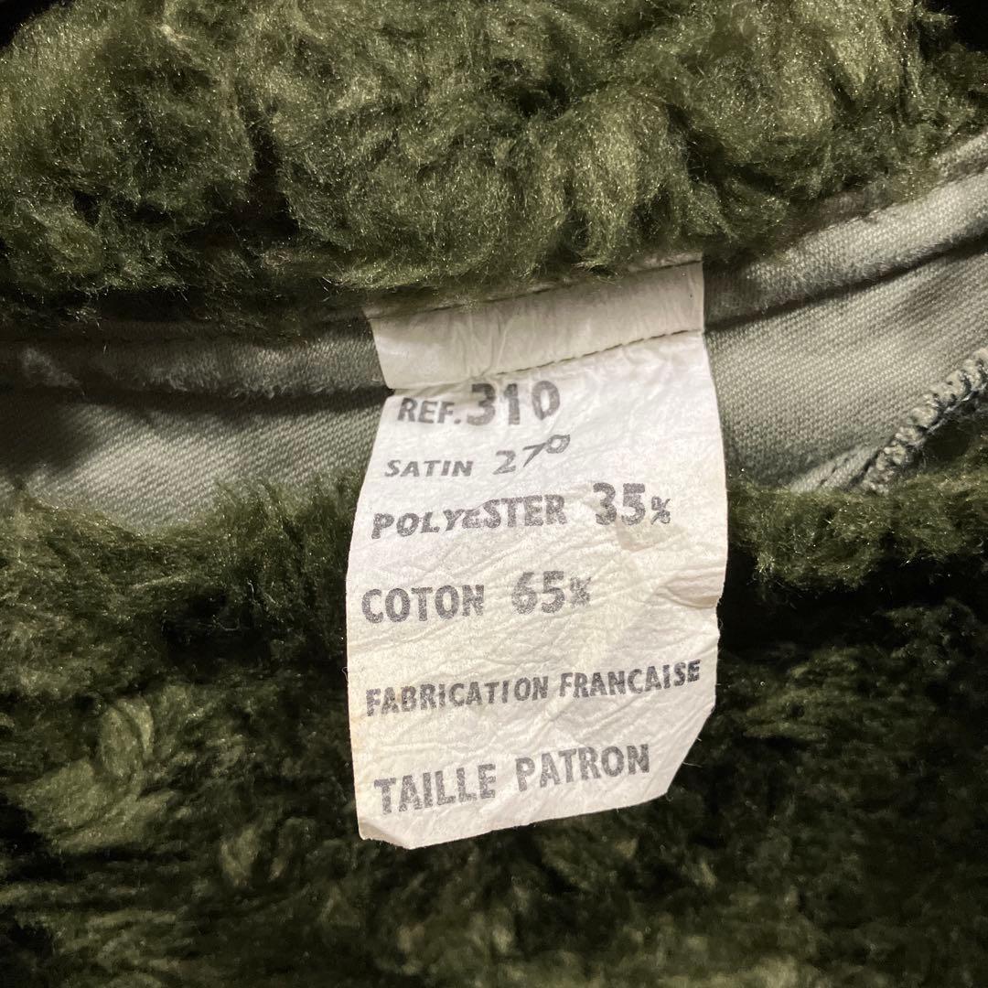 フランス軍　ユーロミリタリー　モッズコート古着　ライナー付　大きめ　希少　軍物