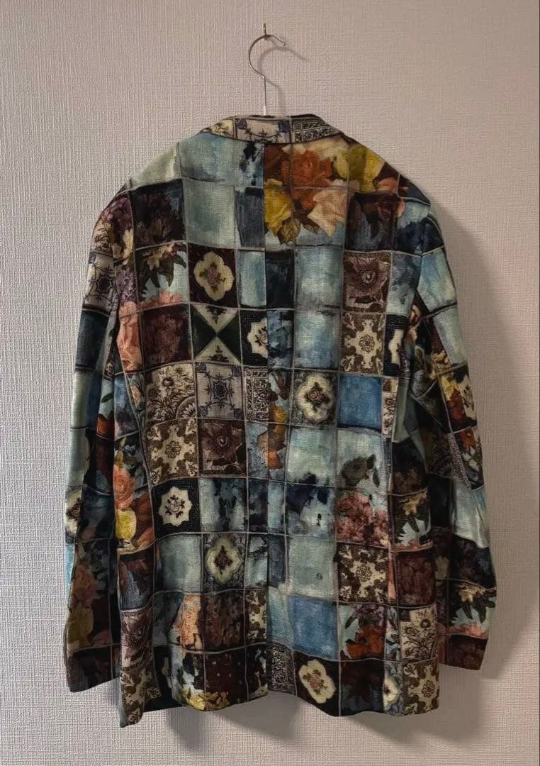 Paul Smith パッチワーク風 リネンジャケット