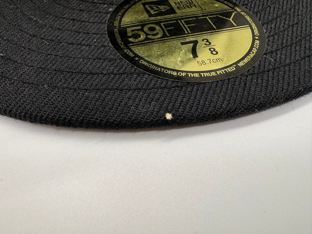 NUMBER (N)INE×NEW ERA キャップ08AWブラック7 3/8