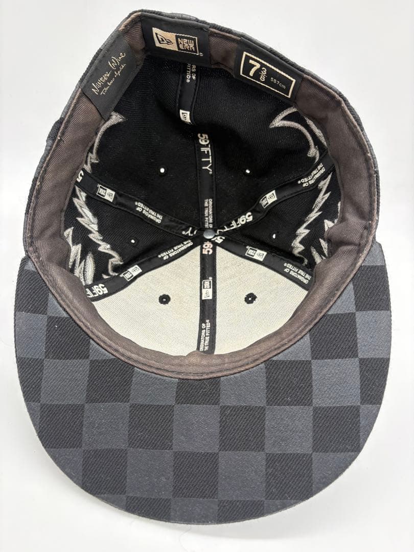 NUMBER (N)INE×NEW ERA キャップ08AWブラック7 3/8
