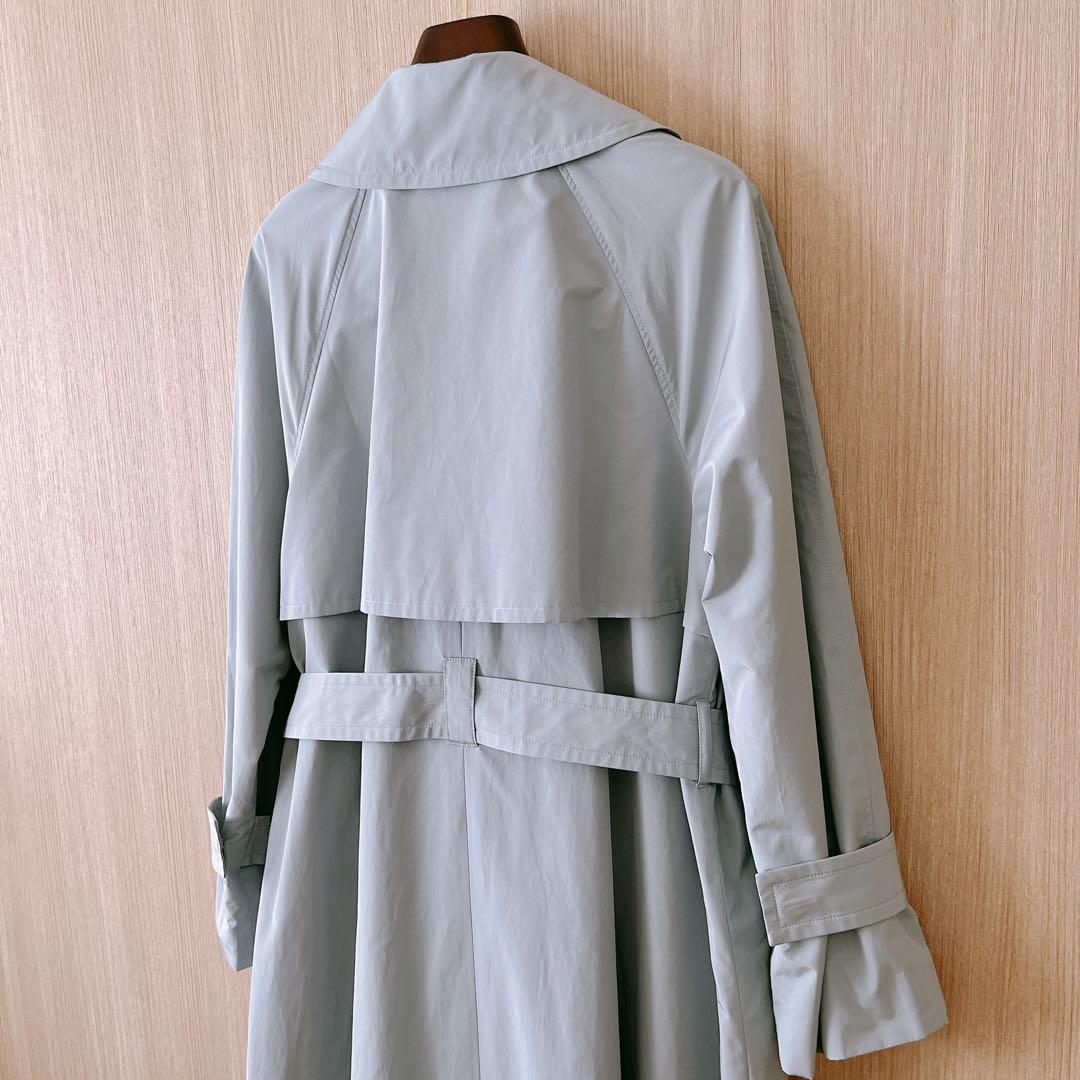 【1351】アナイ　ライトシャンタンドレスコート　ライトグレー　38 春