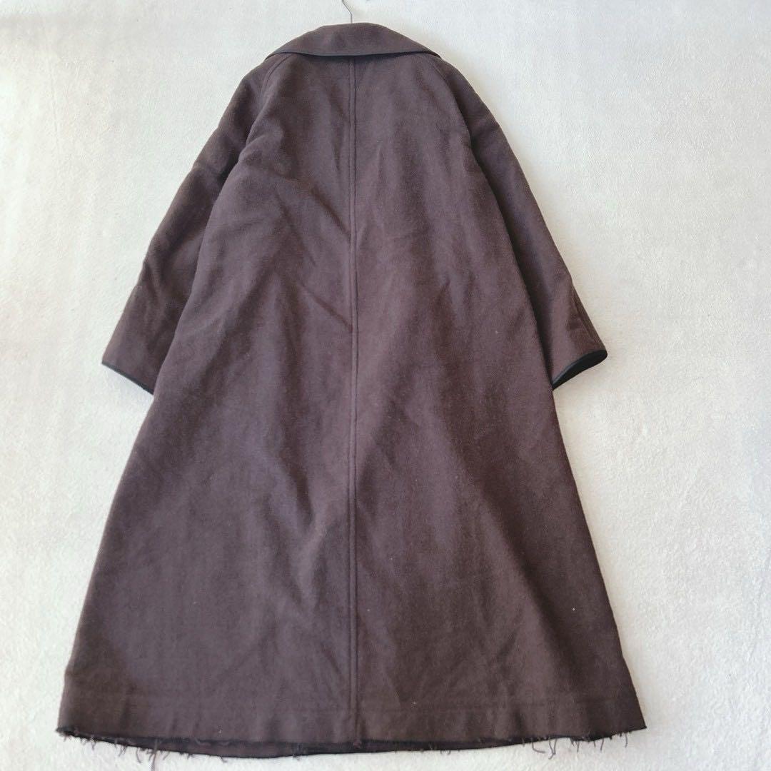 LOEFF ロエフ　ドビーテントガウンコート ブラウン