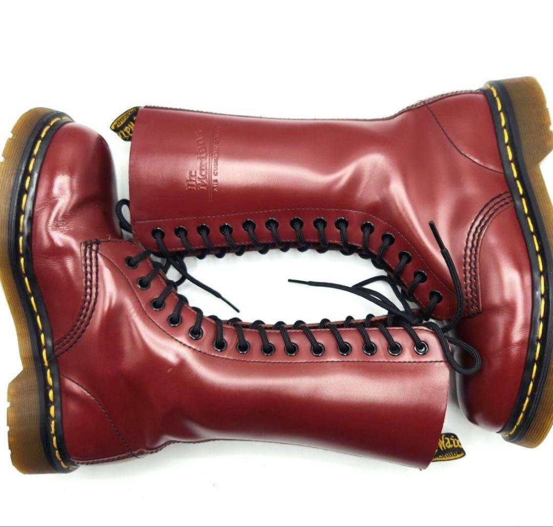Dr.Martens　12ホール　チェリー　ロングブーツ