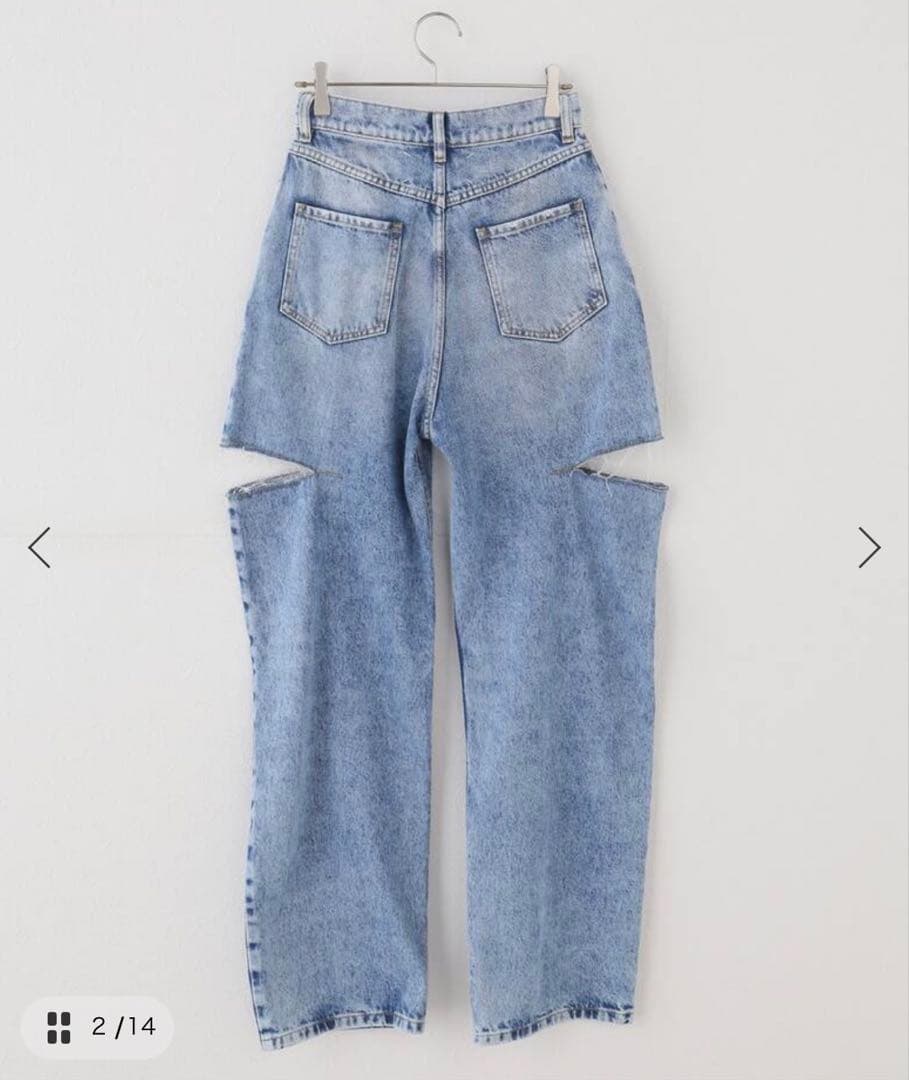 MaisonMargiela 5POCKEカットアウトデニム 36 裾カットなし