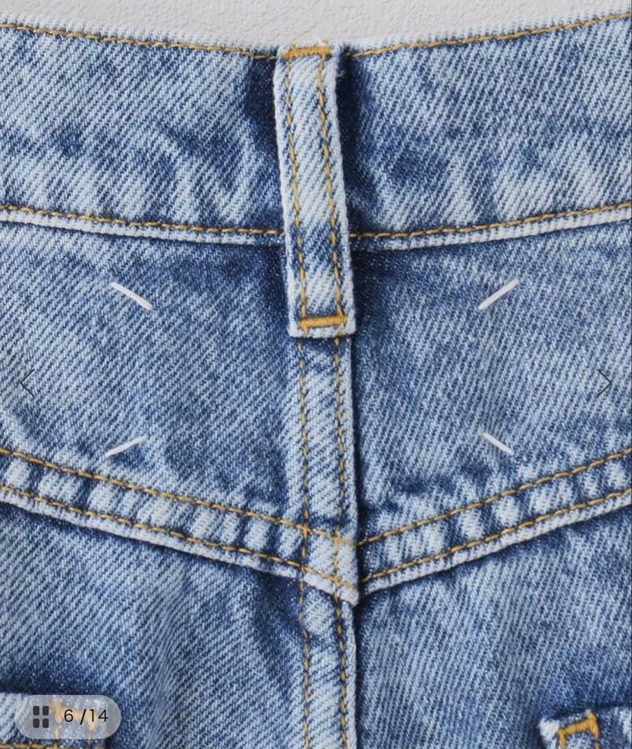 MaisonMargiela 5POCKEカットアウトデニム 36 裾カットなし