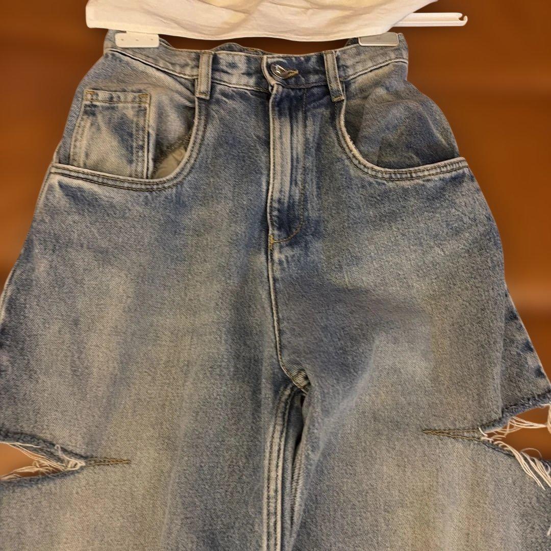 MaisonMargiela 5POCKEカットアウトデニム 36 裾カットなし