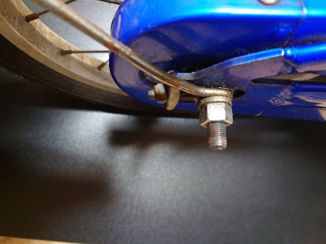 【運賃込み】14インチ　補助輪あり　トミカ 幼児用自転車 青