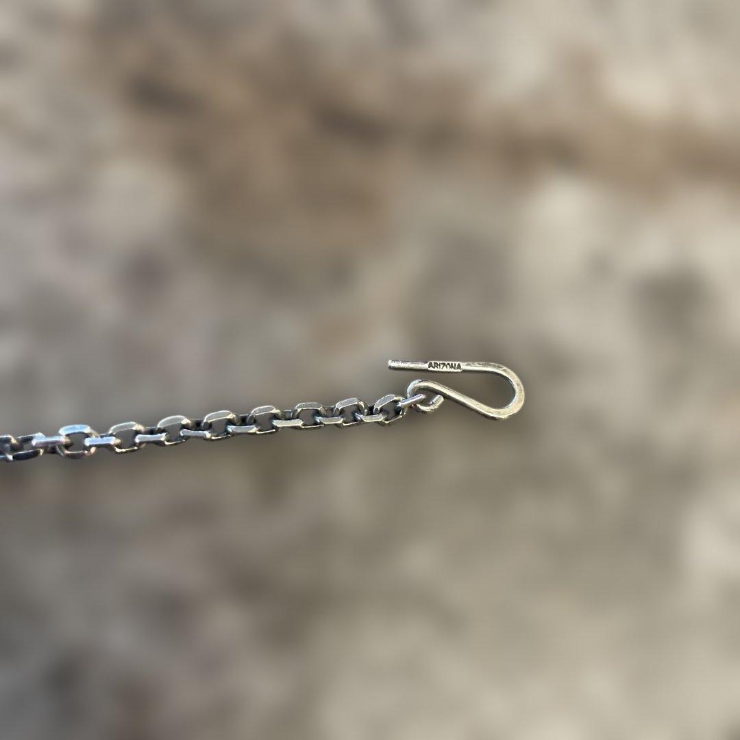 アリゾナフリーダム ネックレスチェーン 細角 2mm シルバー925