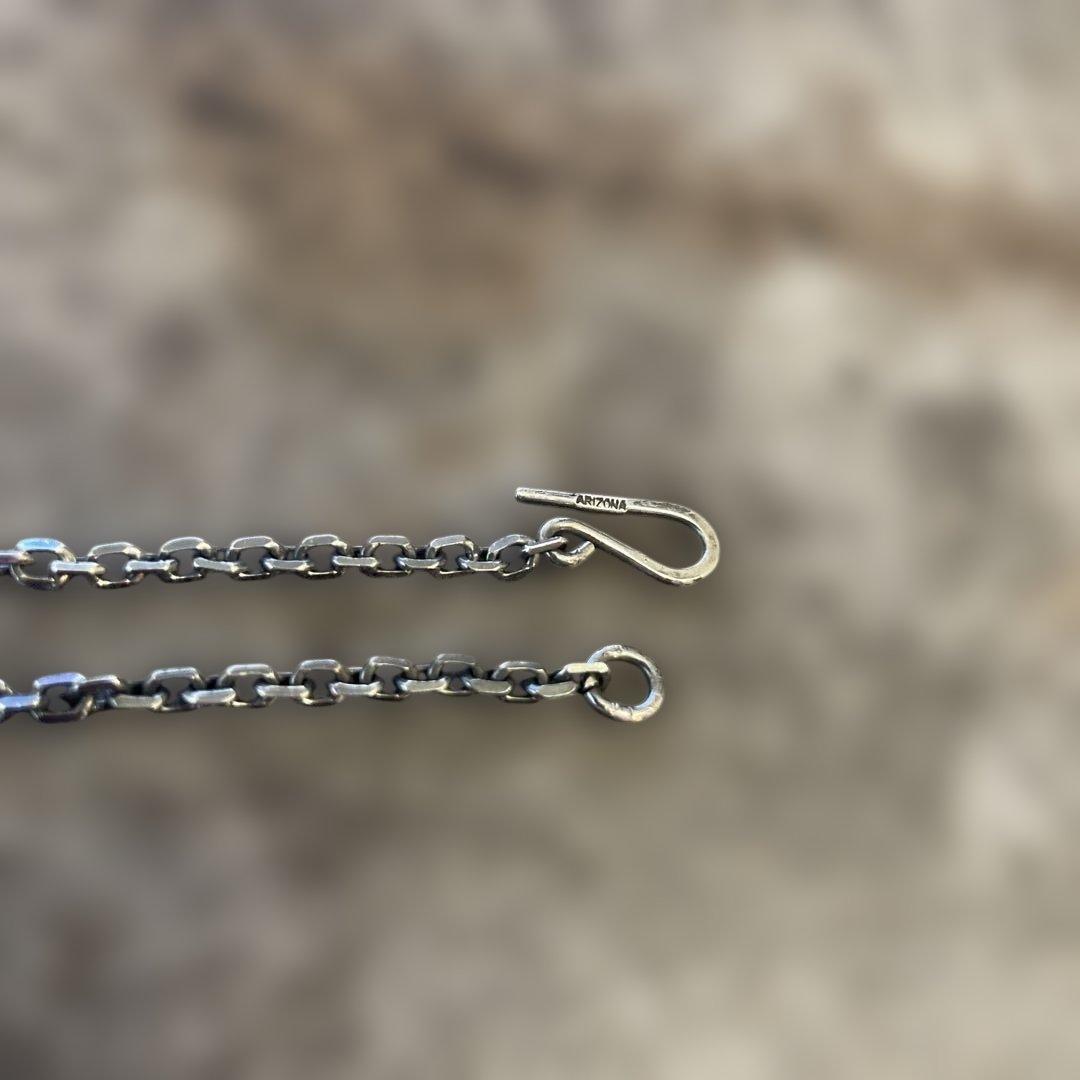 アリゾナフリーダム ネックレスチェーン 細角 2mm シルバー925