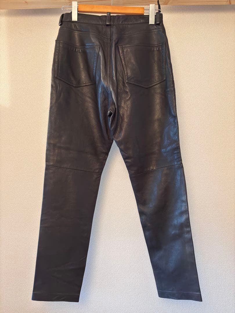 Polo Jeans Co. ブラックレザーパンツ