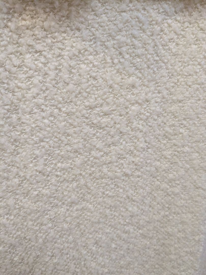 ロングコート　ビッグカラー　花柄　薔薇　手染め　モチーフ　WHITE