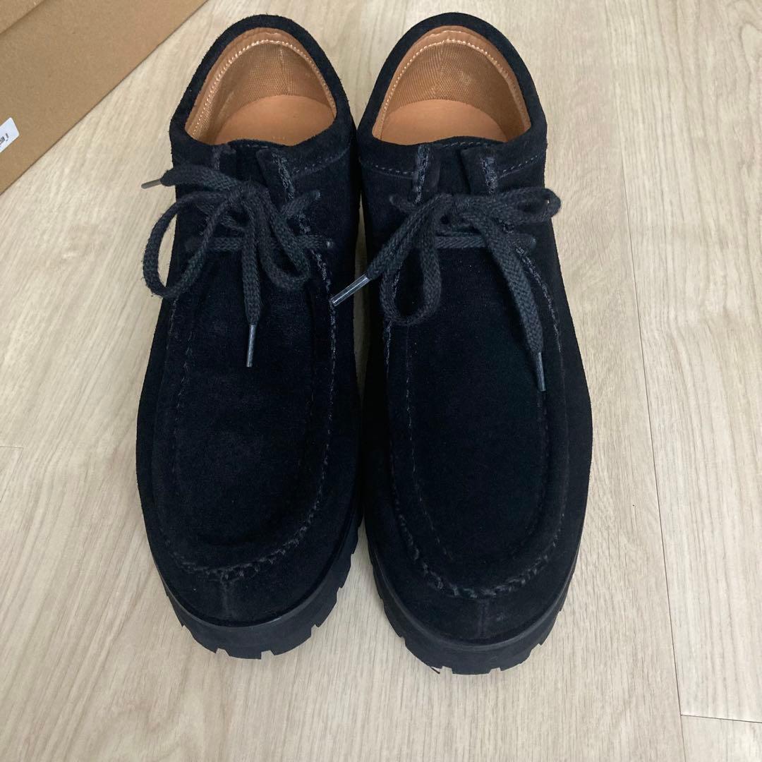 【極美品・希少】shiun BLACK SUEDE MOCCASINモカシン