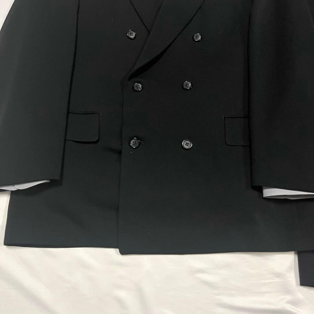 【vintage】90s セットアップ　スーツ　ダブル　ブラック　ピンズ