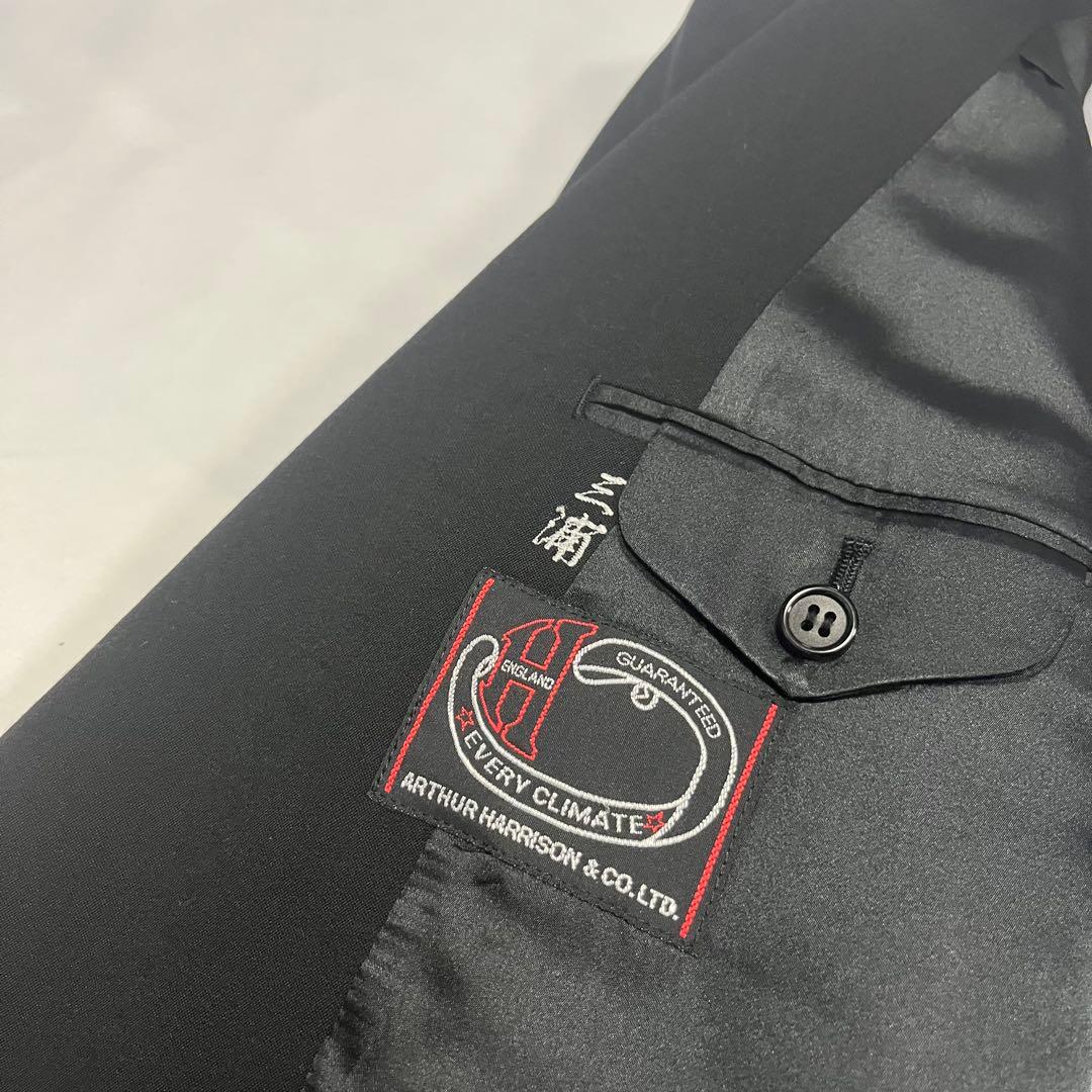 【vintage】90s セットアップ　スーツ　ダブル　ブラック　ピンズ